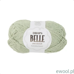 Wóczka Drops Belle Uni Colour kolor 32 mięta pieprzowa