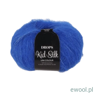 Włóczka Drops Kid-Silk kolor 21 kobaltowy