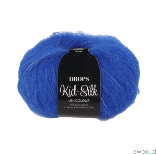 Włóczka Drops Kid-Silk kolor 21 kobaltowy