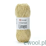 Włóczka Intense Linen YarnArt kolor 4102 słomkowy