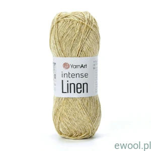 Włóczka Intense Linen YarnArt kolor 4102 słomkowy