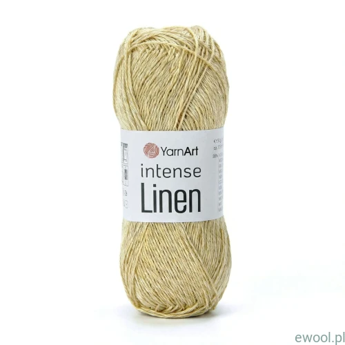 Włóczka Intense Linen YarnArt kolor 4102 słomkowy