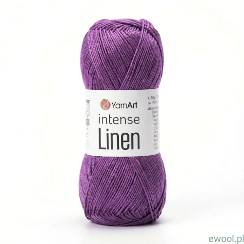 Włóczka Intense Linen YarnArt kolor 4112 fioletowy