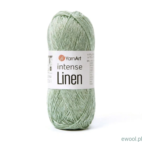 Włóczka Intense Linen YarnArt kolor 4123 szałwiowy