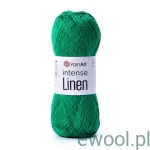 Włóczka Intense Linen YarnArt kolor 4126 zielony