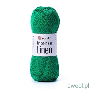 Włóczka Intense Linen YarnArt kolor 4126 zielony