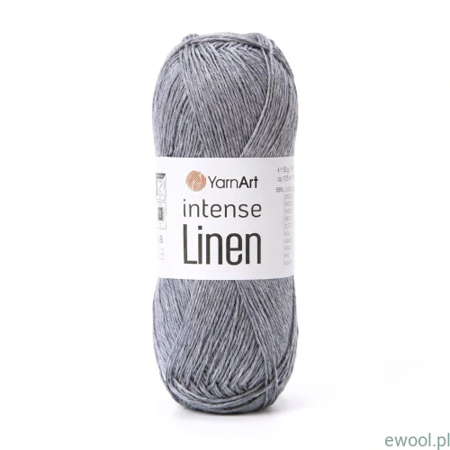 Włóczka Intense Linen YarnArt kolor 4132 szary