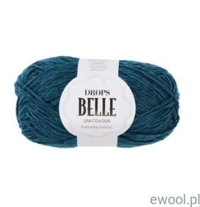 Wóczka Drops Belle Uni Colour kolor 17 petrol