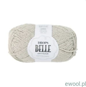 Wóczka Drops Belle Uni Colour kolor 23 krem miętowy