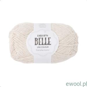 Wóczka Drops Belle Uni Colour kolor 26 perłowy