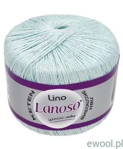 Włóczka Lino Lanoso kolor 981 Ice Blue 50g/175m
