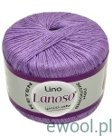 Włóczka Lino Lanoso kolor 942 kolor fioletowy 50g/175m