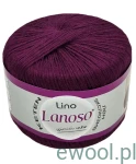 Włóczka Lino Lanoso kolor 978 burgund 50g/175m