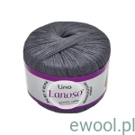 Włóczka Lino Lanoso kolor 953 grafitowy 50g/175m