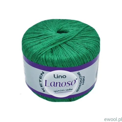 Włóczka Lino Lanoso kolor 920 zielony 50g/175m