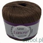 Włóczka Lino Lanoso kolor 926 brązowy 50g/175m