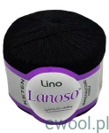 Włóczka Lino Lanoso kolor 960 czarny 50g/175m