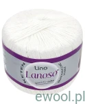 Włóczka Lino Lanoso kolor 955 biały 50g/175m