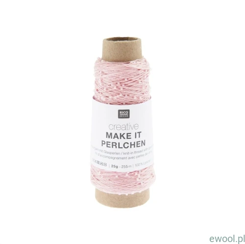 Włóczka Creative Make it Perlchen Rico Design kolor 002 różowy