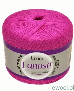 Włóczka Lino Lanoso kolor 946 różowy 50g/175m