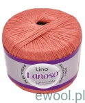 Włóczka Lino Lanoso kolor 934 łososiowy 50g/175m