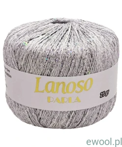 Włóczka Parla Lanoso kolor 5251 srebrny 25g/217m