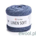 Włóczka Linen Soft YarnArt kolor 7316 dżins