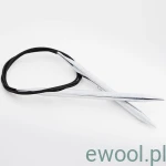 KnitPro Novw Metal druty na żyłce 5.0mm/100cm czarna żyłka
