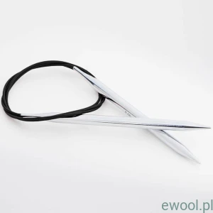 KnitPro Novw Metal druty na żyłce 5.0mm/100cm czarna żyłka