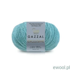 Włóczka Exclusive Gazzal kolor 9934 turkusowy