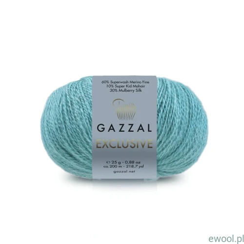Włóczka Exclusive Gazzal kolor 9934 turkusowy
