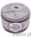 Włóczka Lino Lanoso kolor 952 szary 50g/175m