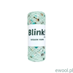 Włóczka cekinowa Blink! kolor BAJ137 miętowy 90g/300m