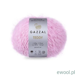 Włóczka Teddy Gazzal kolor 6547 różowy melanż
