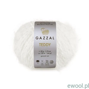 Włóczka Teddy Gazzal kolor 6530 ecru