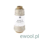 Włóczka Creative Make it Paillette Rico Design kolor 001 50g/305m