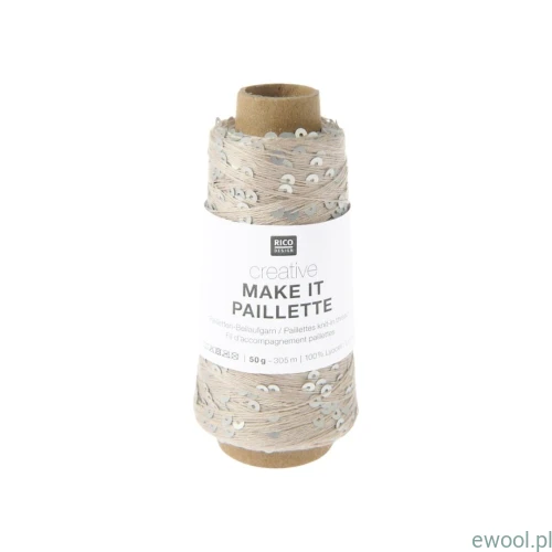 Włóczka Creative Make it Paillette Rico Design kolor 001