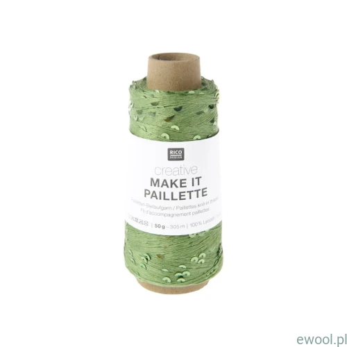 Włóczka Creative Make it Paillette Rico Design kolor 002 50g/305m