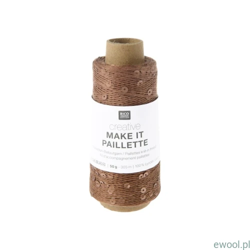 Włóczka Creative Make it Paillette Rico Design kolor 005 50g/305m