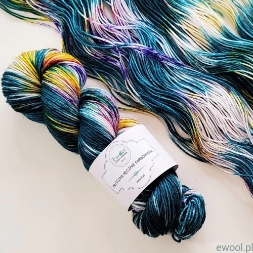 Włóczka ręcznie farbowana Socky DK kolor 3413 266m/100g