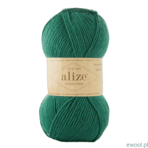 Włóczka Wooltime Alize kolor 532 zielony