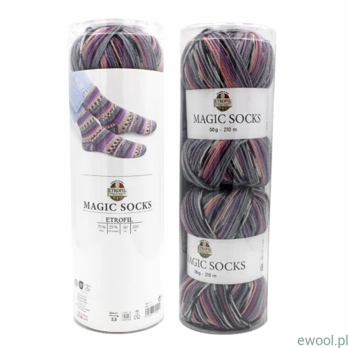 Włóczka Magic Socks Kit Etrofil kolor 206 2x50g