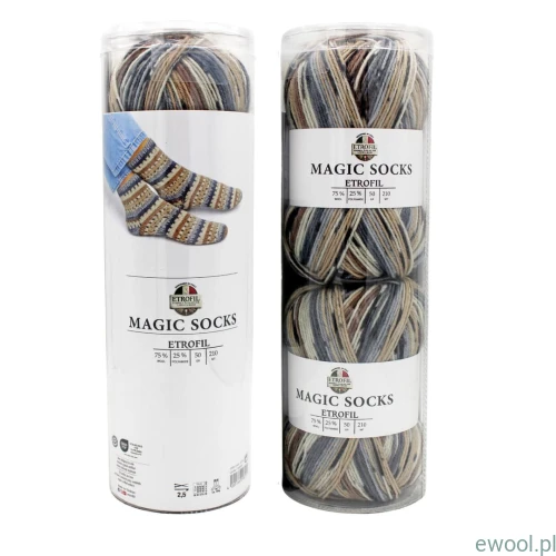 Włóczka Magic Socks Kit Etrofil kolor 441 2x50g