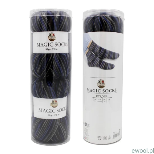 Włóczka Magic Socks Kit Etrofil kolor 755 2x50g