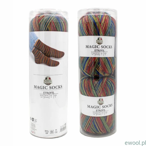 Włóczka Magic Socks Kit Etrofil kolor 739 2x50g