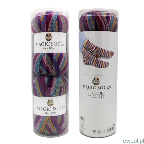 Włóczka Magic Socks Kit Etrofil kolor 739 2x50g