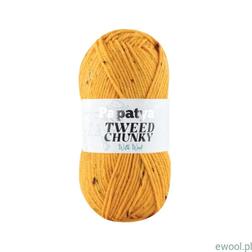 Włóczka Tweed Chunky Papatya kolor 8740 musztardowy