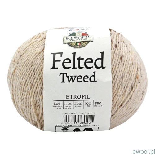 Włóczka Felted Tweed Etrofil kolor 71067 100g/350m Dogal Keten