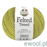 Włóczka Felted Tweed Etrofil kolor 74317 100g/350m zielone złoto