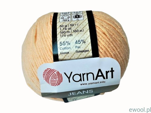 Włóczka - Jeans - YarnArt - 73 - kolor - brzoskwiniowy.jpg